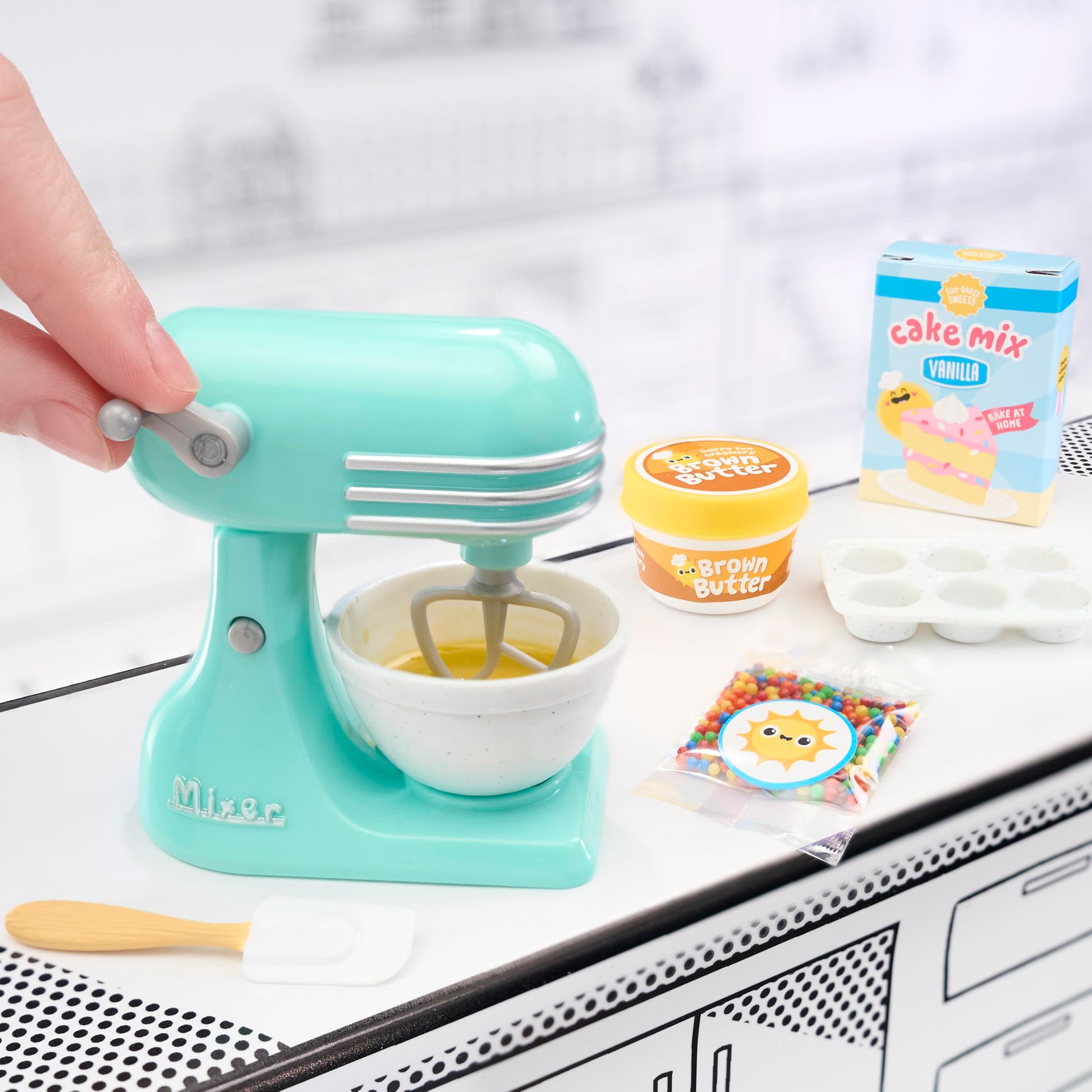 MGA's Miniverse - Make It Mini Appliances Series 2 Mini Collectibles, Mystery Blind Pack, DIY, Crafts, Resin Play, Kitchen Replica Food, NOT Edible, Collectors, 8+