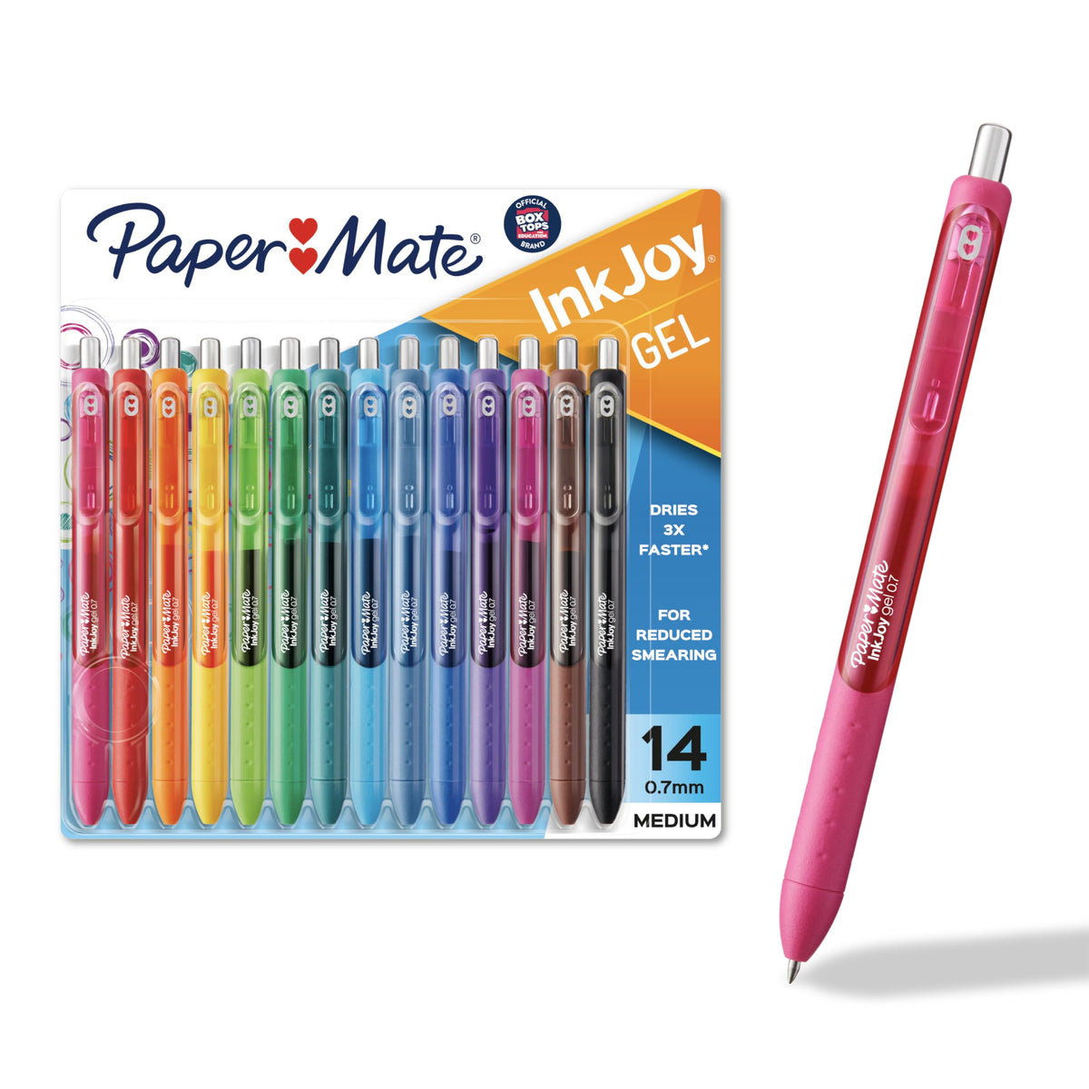 Paper Mate Colorful Gel Pens - InkJoy Gel Pens Assorted Medium Point (0.7). Perfect for Vibrant Colored Writing and Sketching with Paper Mate InkJoy 14 Count