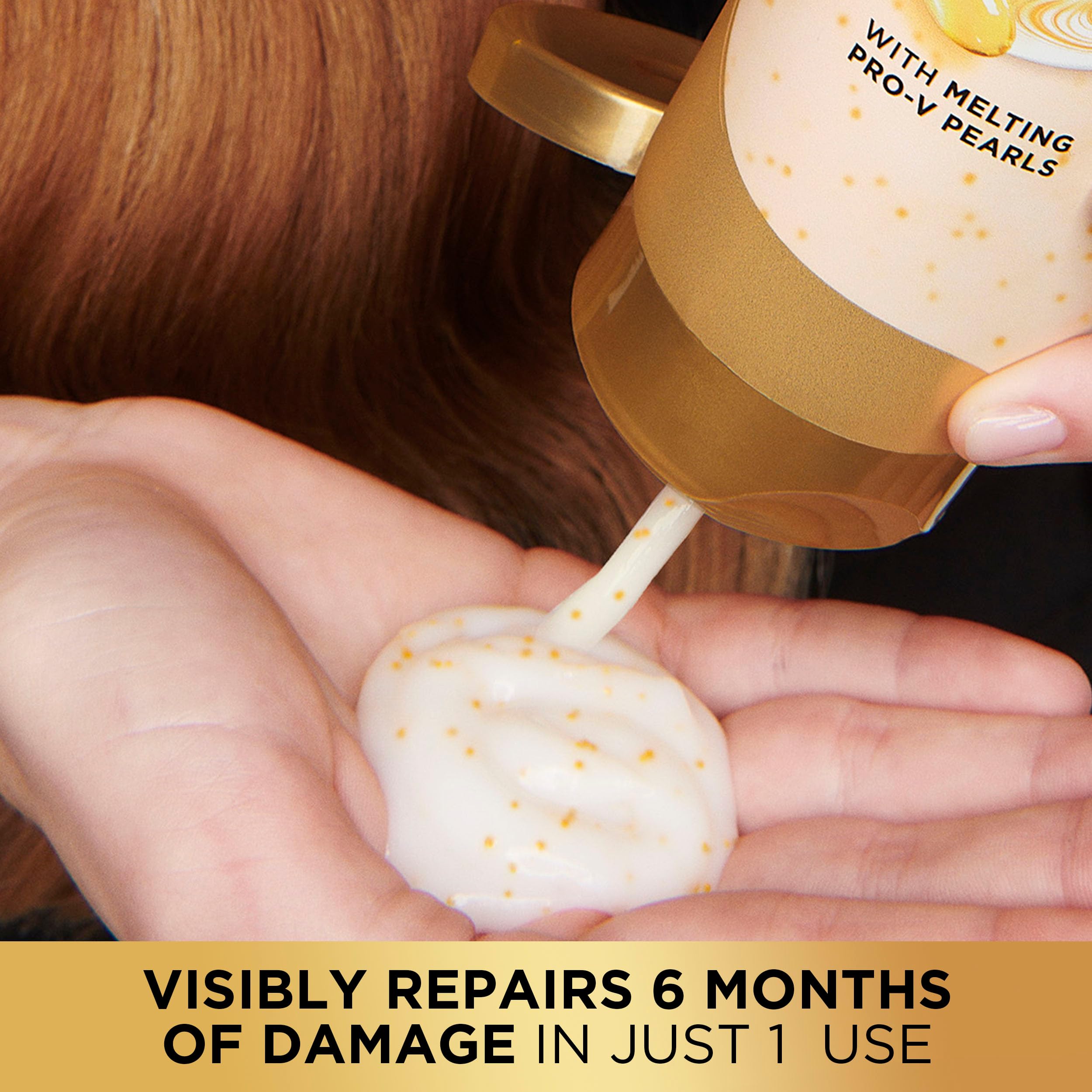 Pantene Miracle Rescue Deep Conditioner with Melting Pro-V Pearls - For Dry, Damaged, or Color-Treated Hair - Intense Moisture & Repair - 8.0 Oz