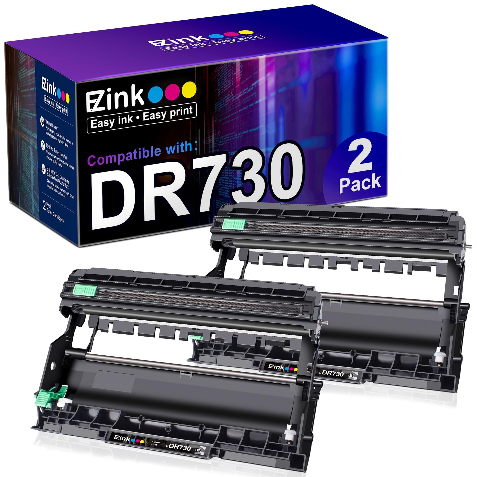 E-Z Ink Compatible Toner Cartridge Replacement for Brother TN450 TN420 TN-450 TN-420 Compatible with HL-2270DW HL-2280DW HL-2230 MFC-7360N MFC-7860DW DCP-7065DN Intellifax 2840 2940 (2 Black)