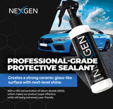 Nexgen Ceramic Spray Silicon Dioxide — Easy to Apply, Ceramic Coating Spray — Professional-Grade Protective Sealant Polish for Cars, RVs, Motorcycles, Boats, and ATVs — 8oz Bottle