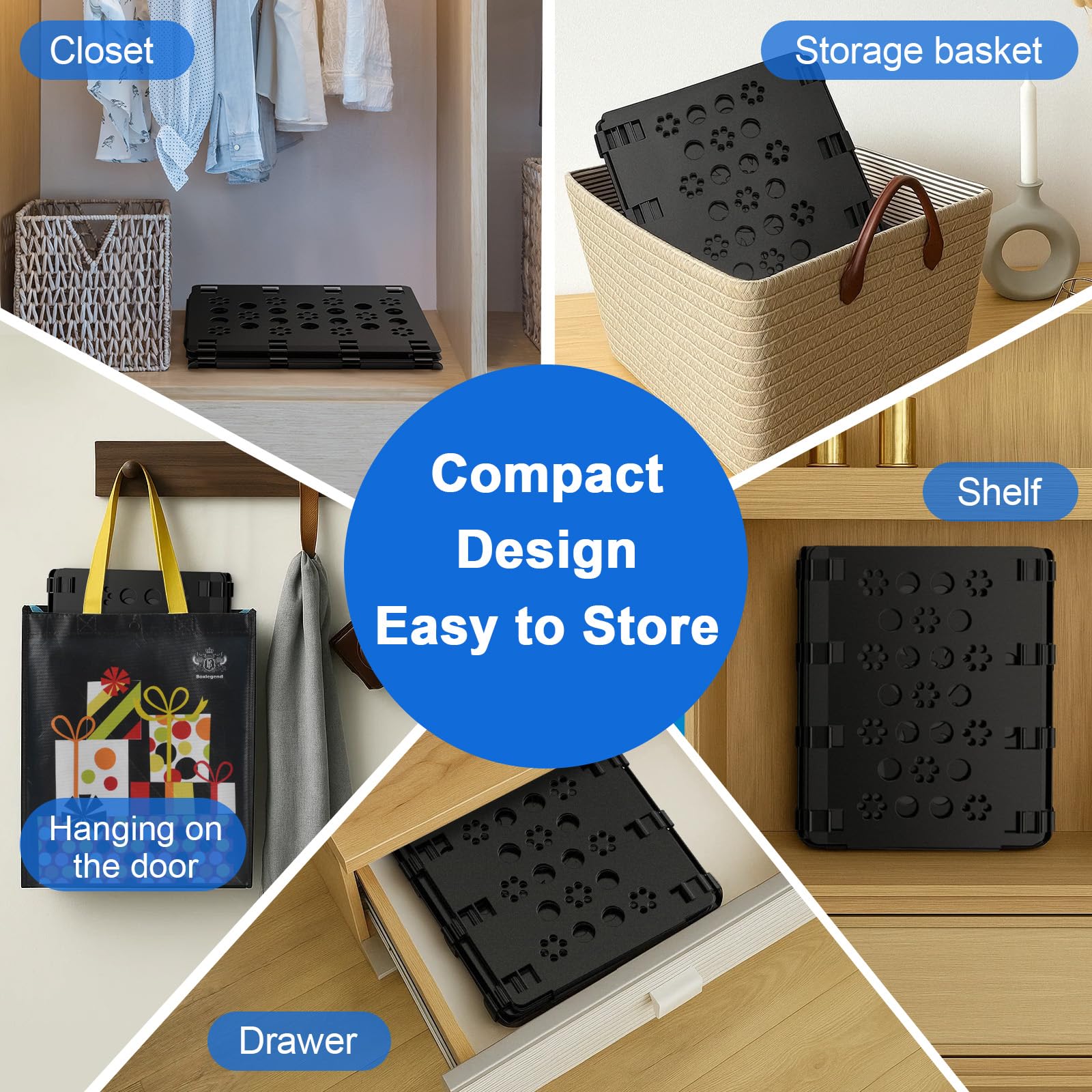 BoxLegend V3 Shirt Folder Board Tshirt Clothes Folder Folding Board Durable Laundry Sorter Helper Liner, Black