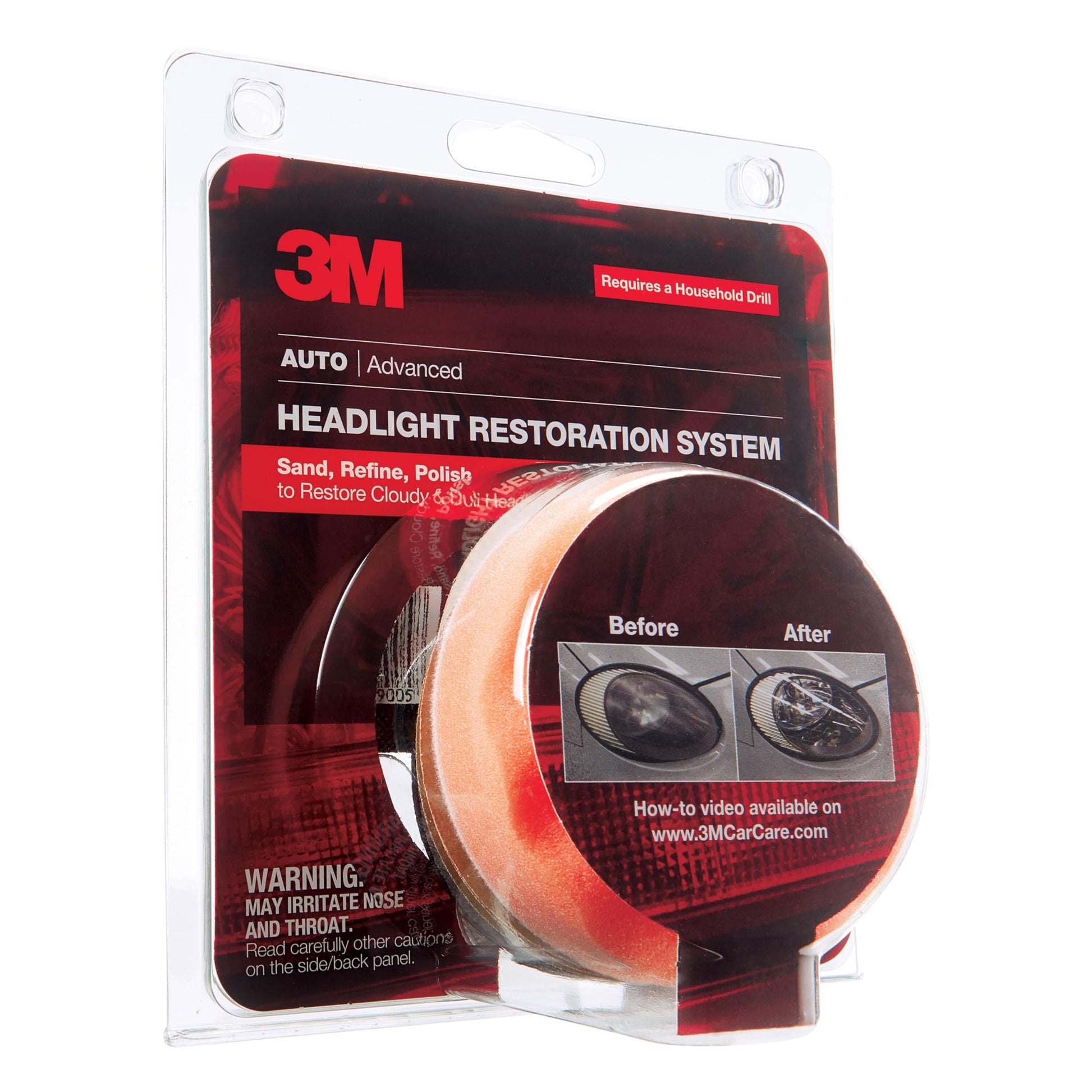 3M™ Headlight Lens Restoration System 39008, 4/Case