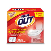 Iron OUT Automatic Toilet Bowl Cleaner, Helps Remove and Prevent Rust Stains in Toilet Bowls and Tanks, 6 Tablets
