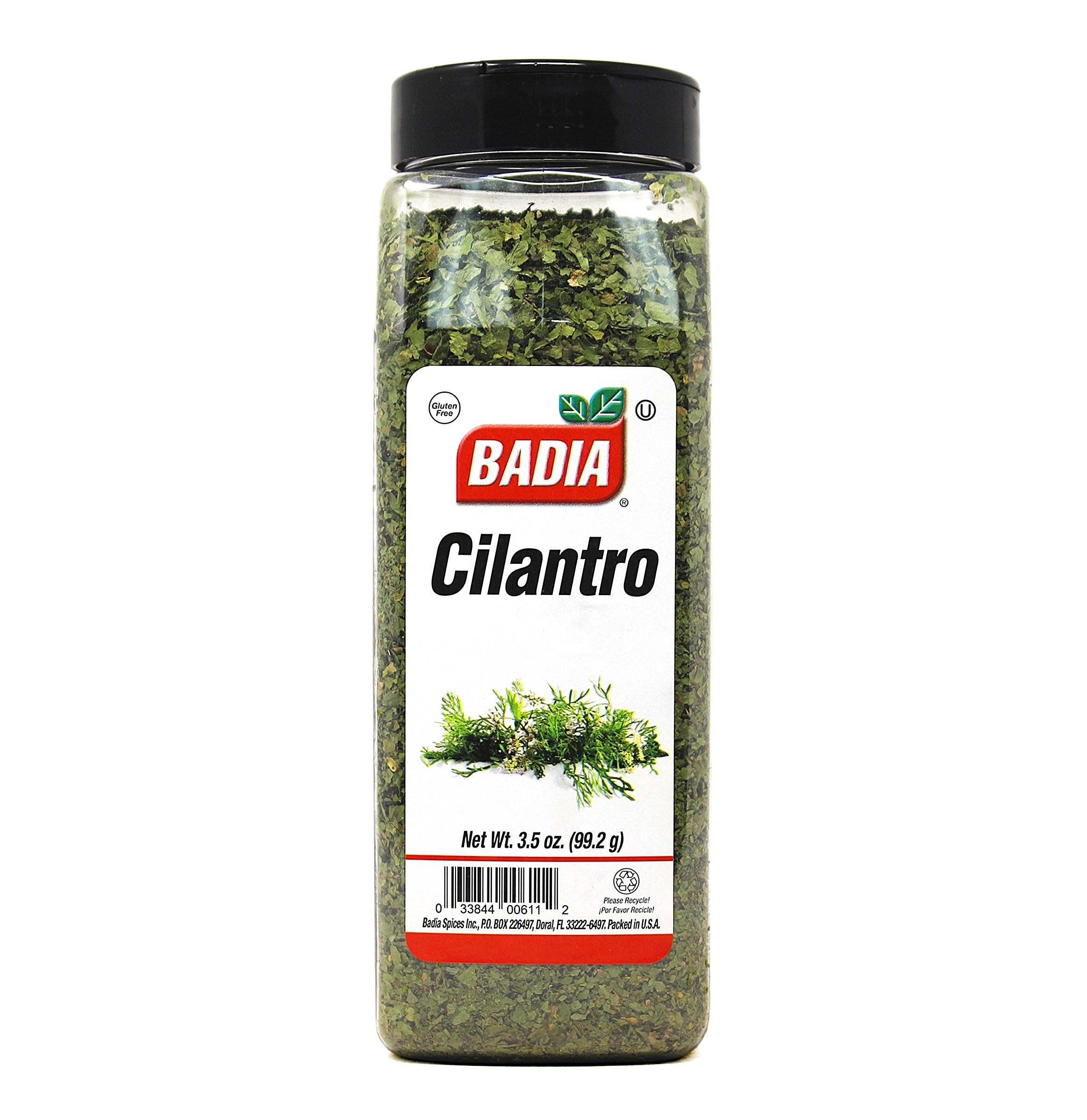 Badia Cilantro Flakes, 3.5 oz - Bright Citrus Herb, Dried Cilantro Leaf for Convenient Use, Gluten Free