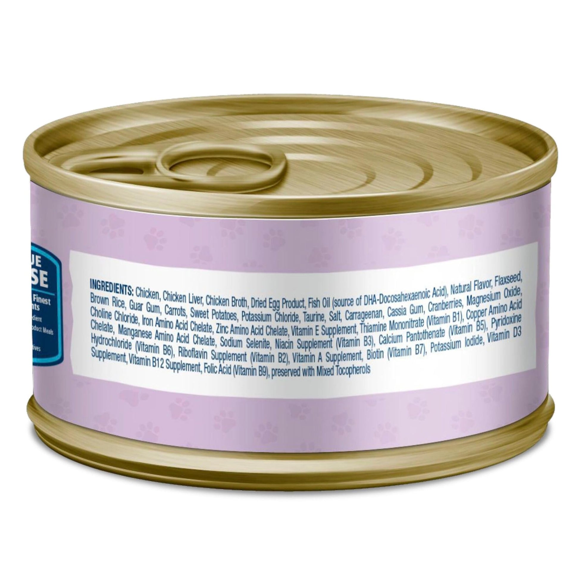 Blue Buffalo Baby BLUE Natural Kitten Wet Cat Food, Healthy Growth Formula with DHA, Chicken Recipe Multi-Pack, 3-oz. Cans (24 Count)