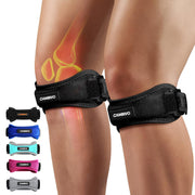 CAMBIVO Essential Series Knee Brace for Women and Men (2 Pack), Patella Tendon Support Straps for Knee Pain Relief, Running, Basketball, Hiking, Volleyball, Tennis, Squats (Black)