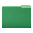 Amazon Basics File Folders, Letter Size, 1/3 Cut Tab, Bright Green, 36-Pack