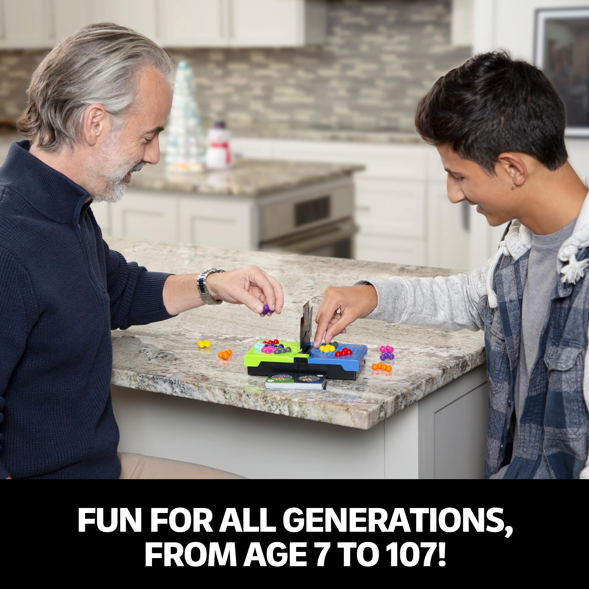 Educational Insights Kanoodle Head-to-Head Puzzle for 2 Players, Brain Teaser Game for Kids, Teens and Adults, Featuring 80 Challenges, Easter Basket Stuffers for Kids, Gift for Ages 7+