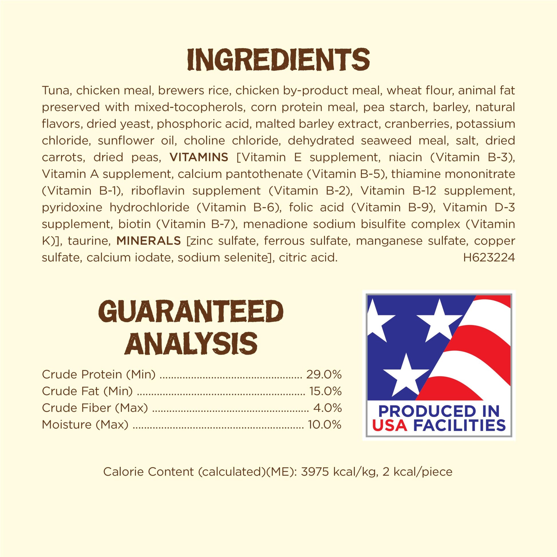 Purina Friskies Natural Cat Treats, Party Mix Natural Yums With Wild Caught Tuna and Added Vitamins, Minerals and Nutrients - 20 oz. Canister