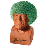 Chia Pet Bob Ross with Seed Pack, Decorative Pottery Planter, Easy to Do and Fun to Grow, Novelty Gift, Perfect for Any Occasion