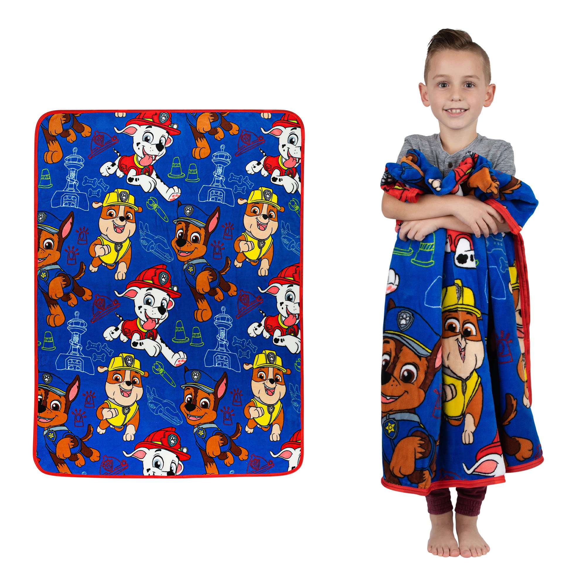 Franco Kids Bedding Super Soft Plush Throw Blanket, 46 in x 60 in, Mario