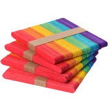 Mr. Pen- Colored Popsicle Sticks, Wooden Rainbow Colored Popsicle Sticks for Crafts, 200 Pack, 4.5 Inch