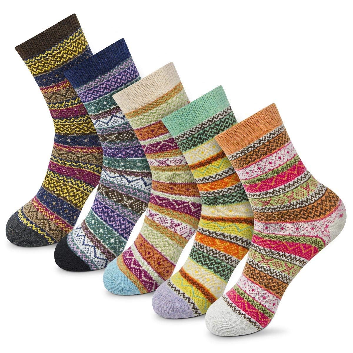FYC Women Socks Winter - Gifts for Women - Warm Thick Soft Wool Socks Christmas Gifts Socks Cozy Crew Socks
