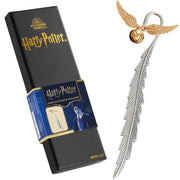 Harry Potter Metal Bookmark with Hanging Charm Golden Snitch Hogwarts Reading Gifts Book Lovers Gift Box (Golden Snitch)