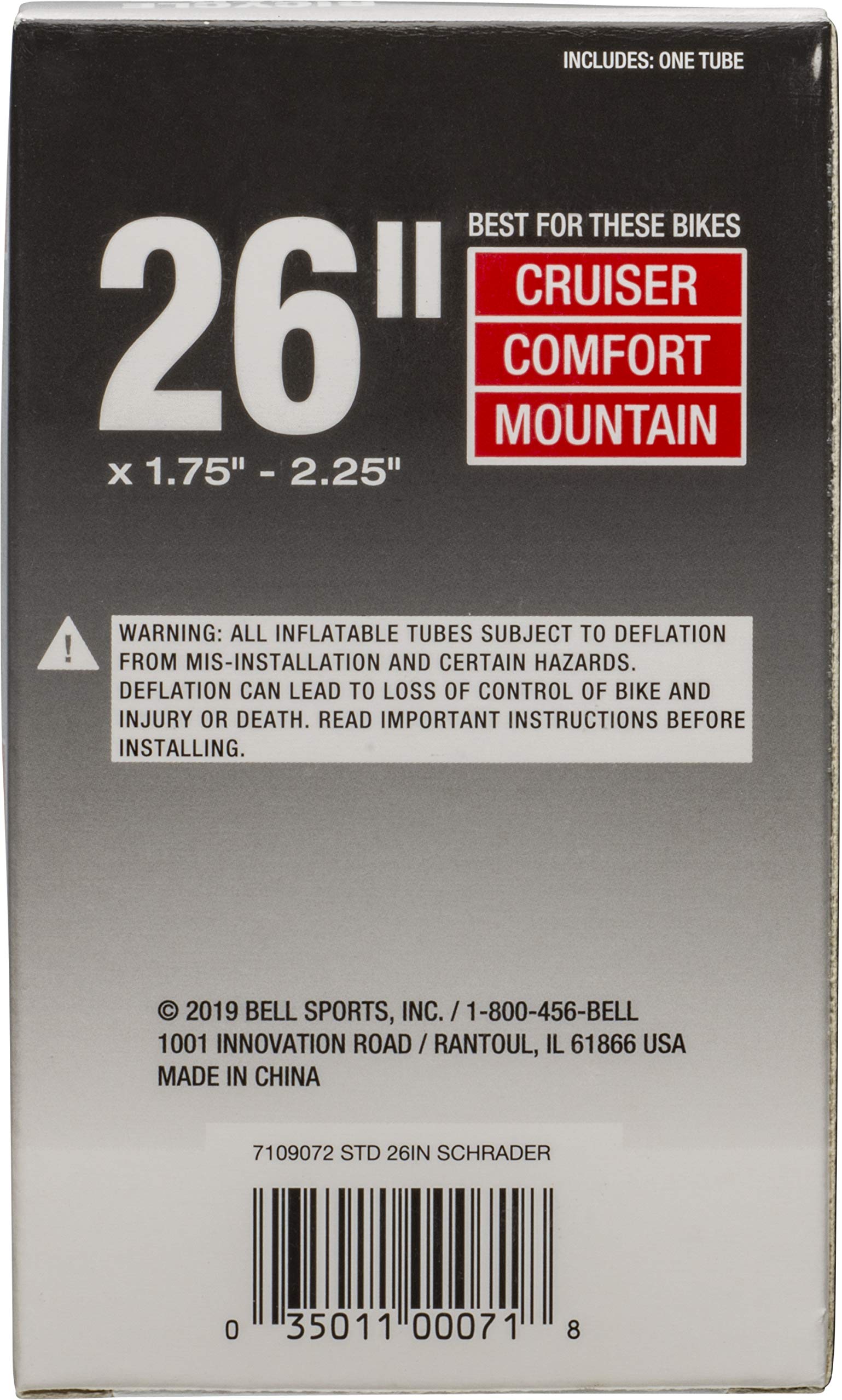 BELL Standard 26-inch Bike Tube