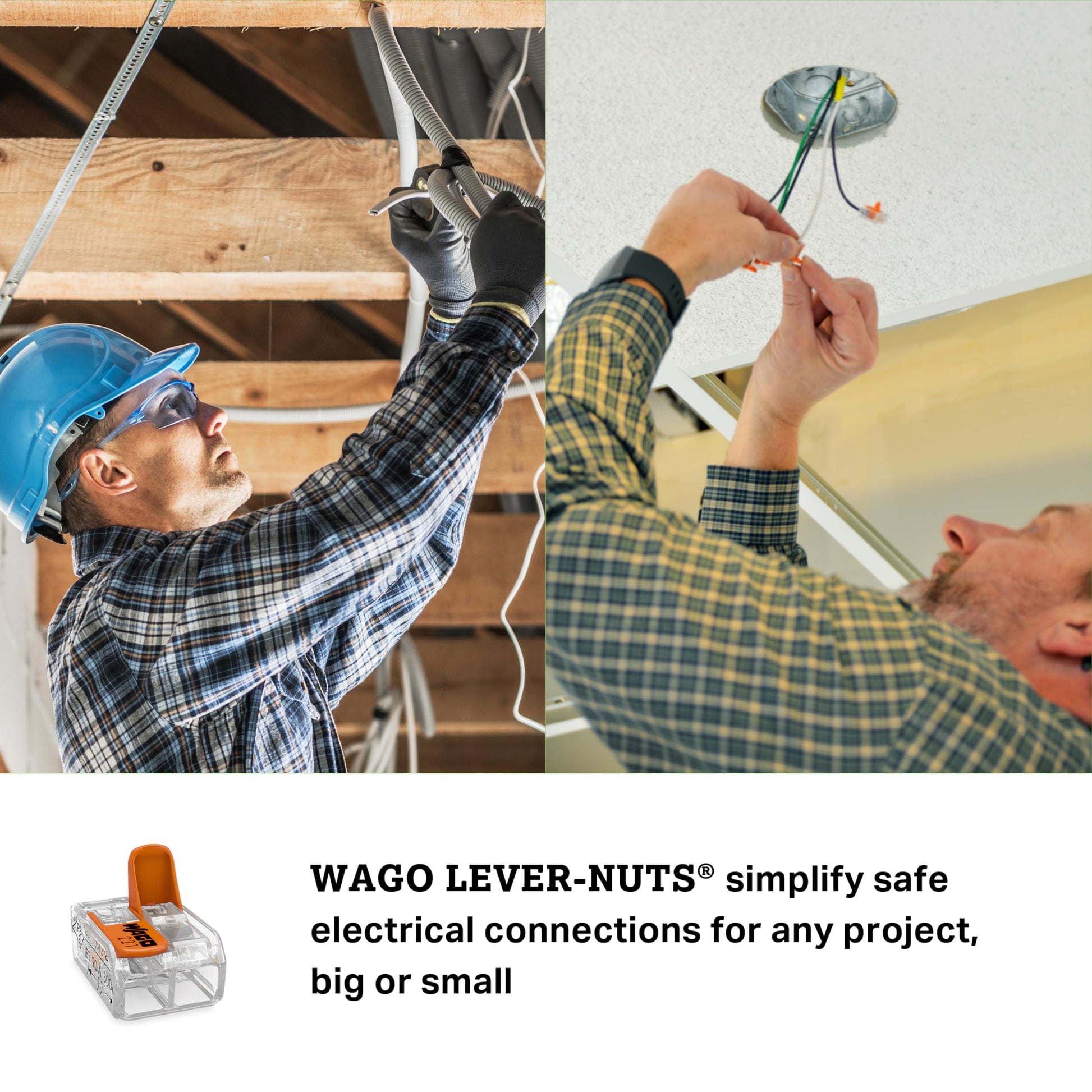 Wago 221-412 2-Conductor Compact Splicing Connectors (Pack of 100)
