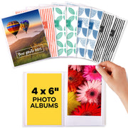 Photo Albums for 4x6 Pictures - (Set of 8), by Paper Plan, Mini Albums, Each Can Hold Up To 36 Photos, Works With Portrait and Landscape Pictures - Perfect for Storing Beautiful Memories