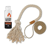 HODAG HempScent Rope for Deer Hunting – Effective Whitetail Attractant & Lure – Easy to Set Up Mock Scrape Kit with 4 oz AllSeason Scent - Buck or Doe Urine, Estrus Dripper Alternative (Single-Setup)