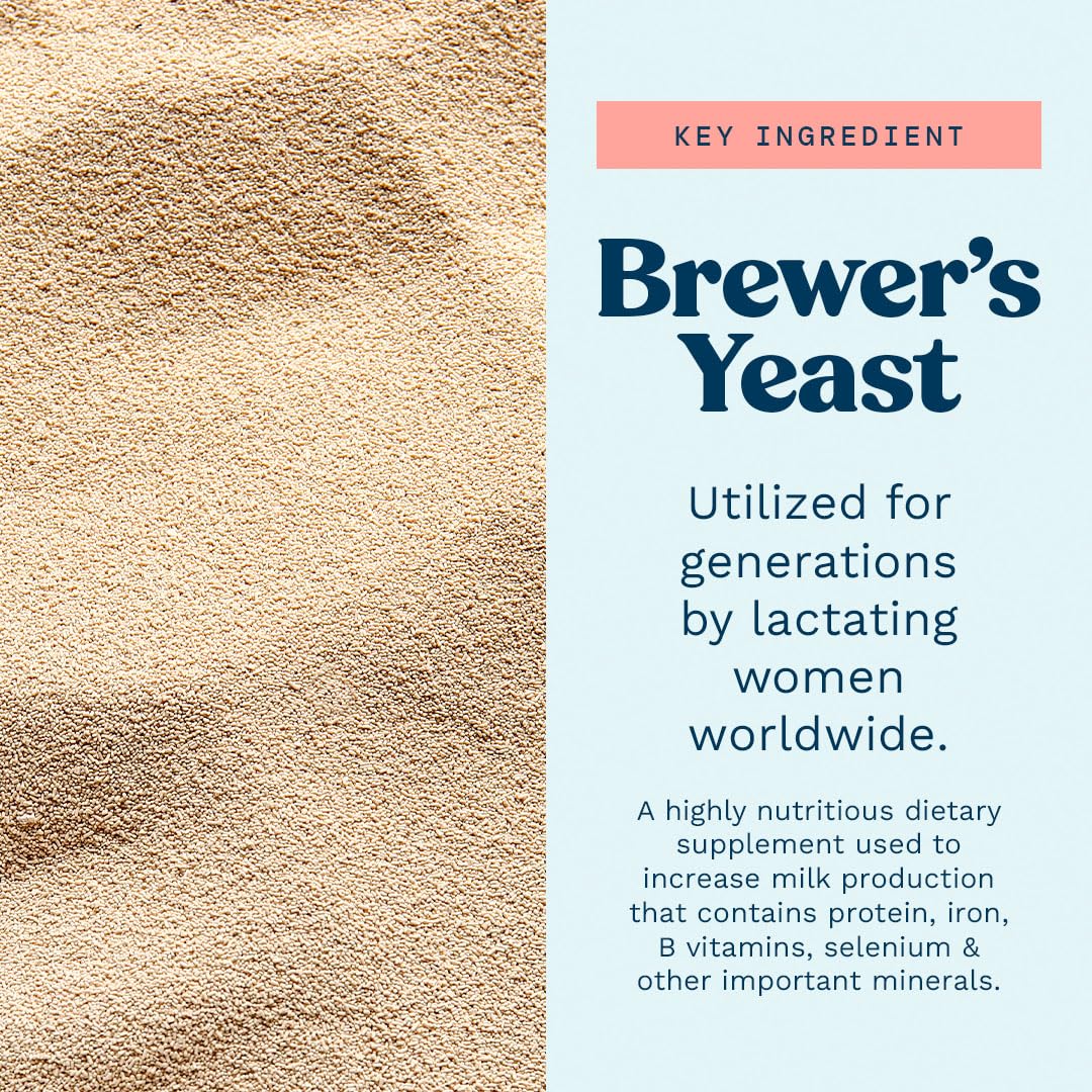 Brewer's Yeast Powder for Lactation Support for Breastfeeding | Mild-Tasting, Debittered, Delicious in Lactation Cookies, Smoothies, Lactation Recipes, Gluten-Free by Mommy Knows Best, 15 oz