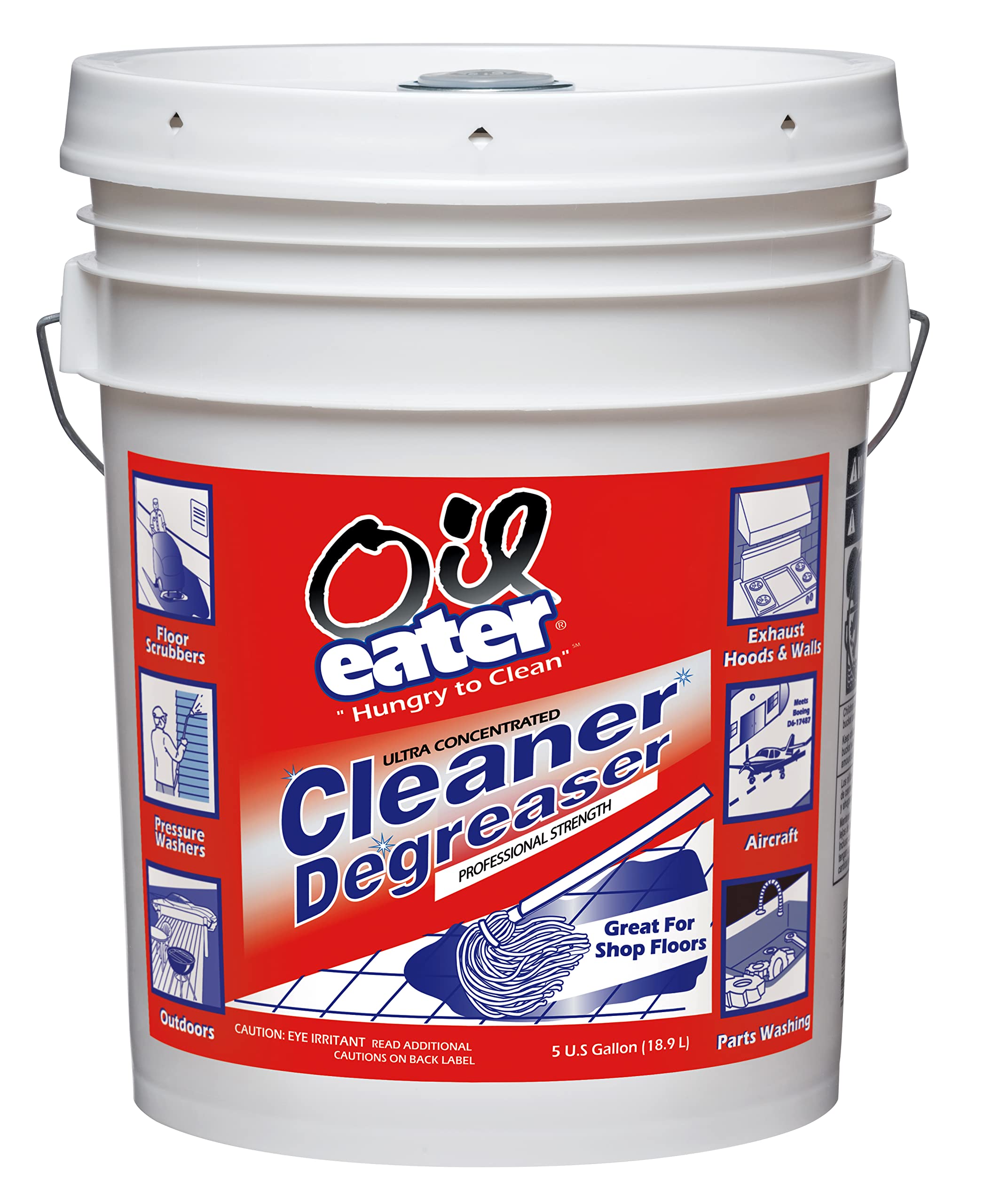 Oil Eater AOD5G35438 Original 5 Gallon Cleaner/Degreaser, light yellow, 640 Fl Oz (Pack of 1)