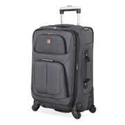 SwissGear Sion Softside Expandable Luggage, Dark Grey, Carry-On 21-Inch