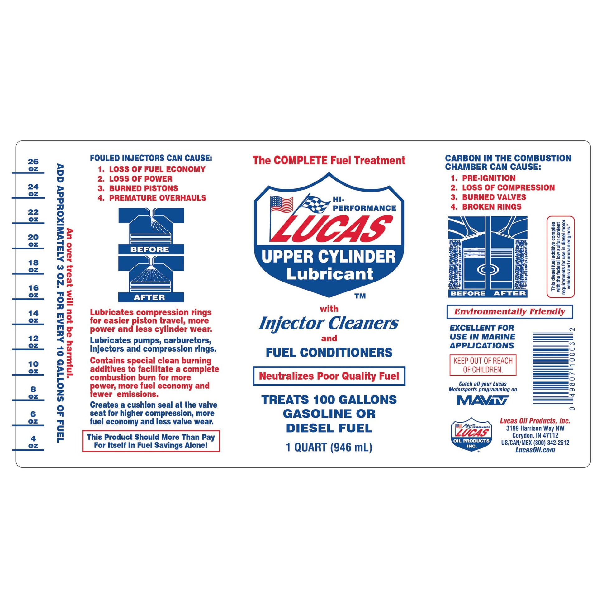 Lucas Oil 10003 Fuel Treatment - 1 Quart