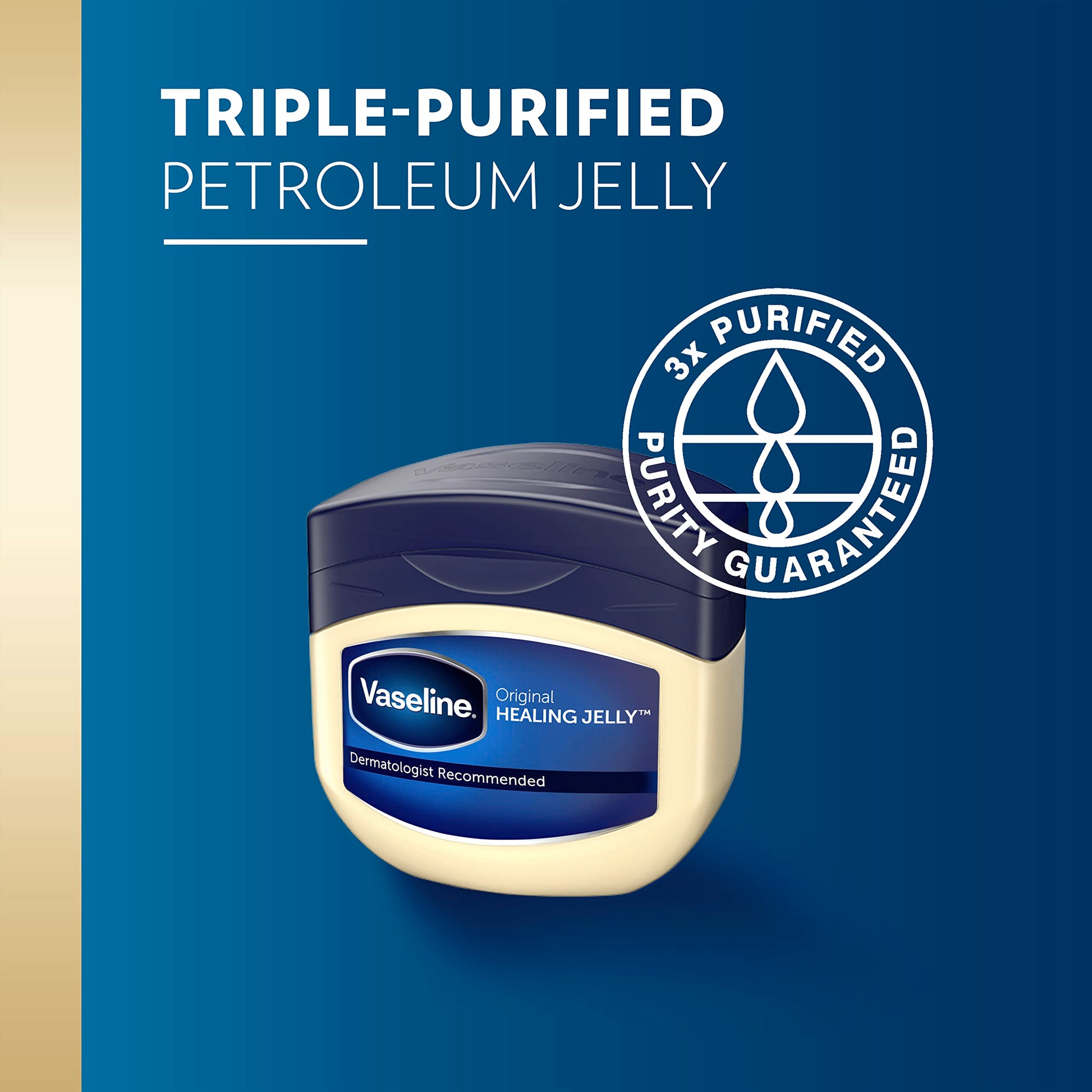 Vaseline Petroleum Jelly Original 3 Count Provides Dry Skin Relief And Protects Minor Cuts Dermatologist Recommended And Locks In Moisture 13oz