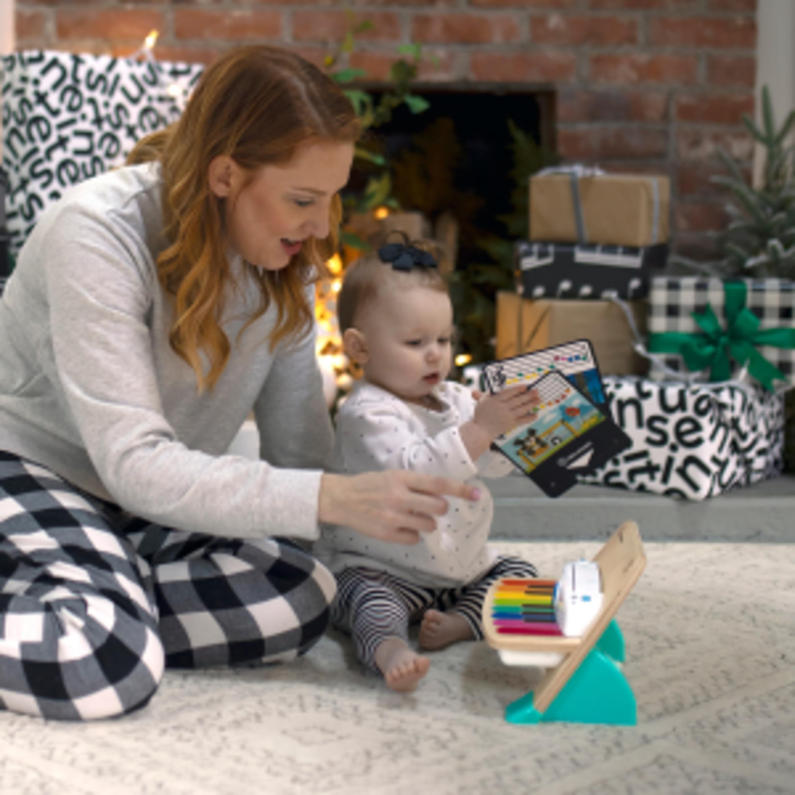 Baby Einstein and Hape Magic Touch Wooden Toy Piano, Montessori Musical Learning Toy for Babies and Toddlers 6mo+