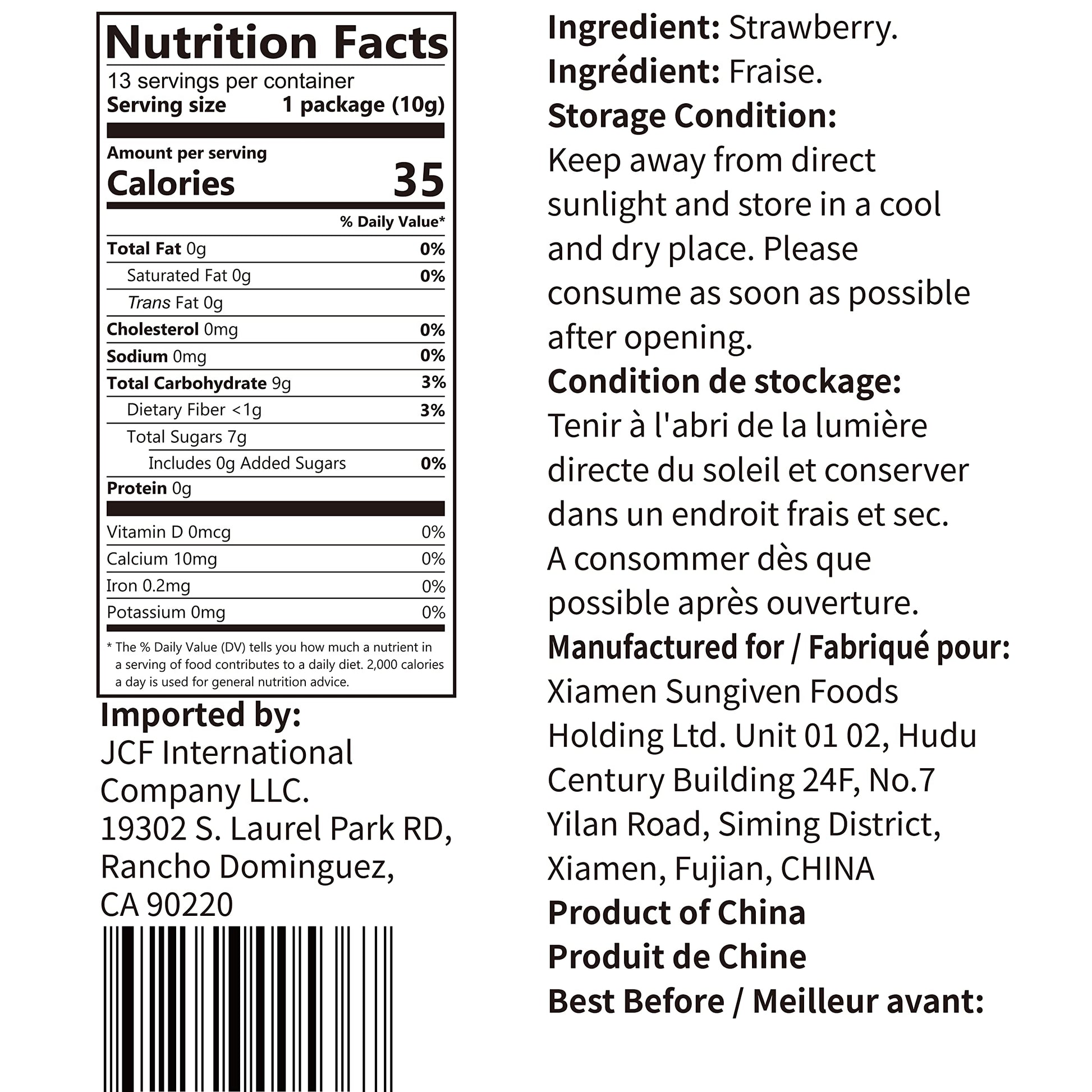 ONETANG Freeze-Dried Fruit Strawberry, 10 Pack Single-Serve Pack, Non GMO, Kosher, No Add Sugar, Gluten free, Vegan, Holiday Day Gifts, Healthy Snack 0.35 Ounce