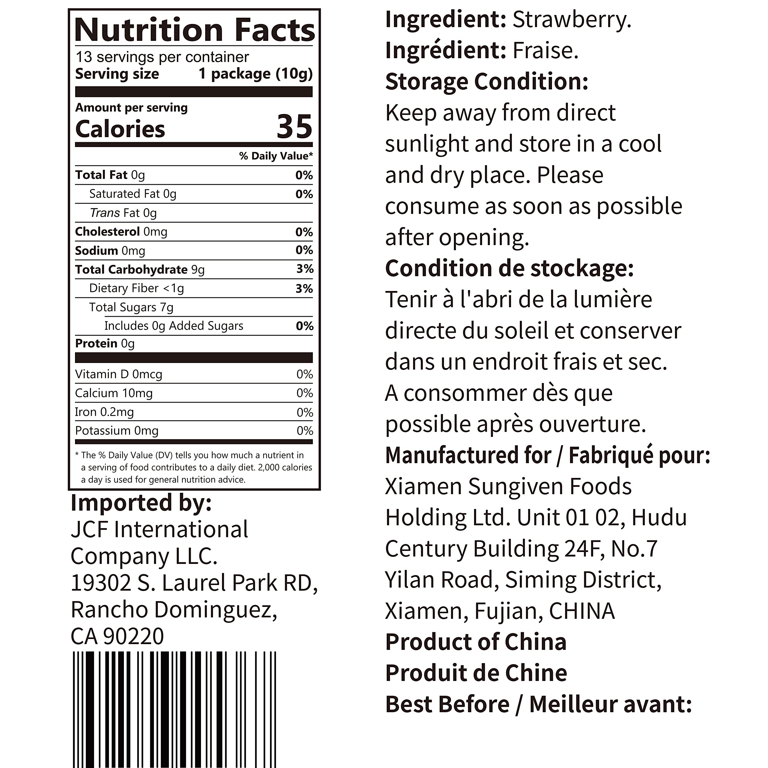 ONETANG Freeze-Dried Fruit Strawberry, 10 Pack Single-Serve Pack, Non GMO, Kosher, No Add Sugar, Gluten free, Vegan, Holiday Day Gifts, Healthy Snack 0.35 Ounce
