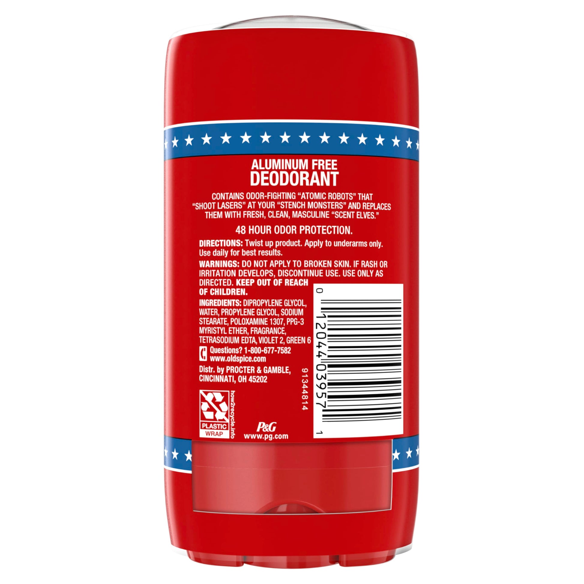 Old Spice Aluminum Free Deodorant For Men, High Endurance, 24/7 Sweat Defense & Odor Protection, 24/7 Freshness & Lasting Scent, Fresh Scent, 3.0 oz (Pack of 2)