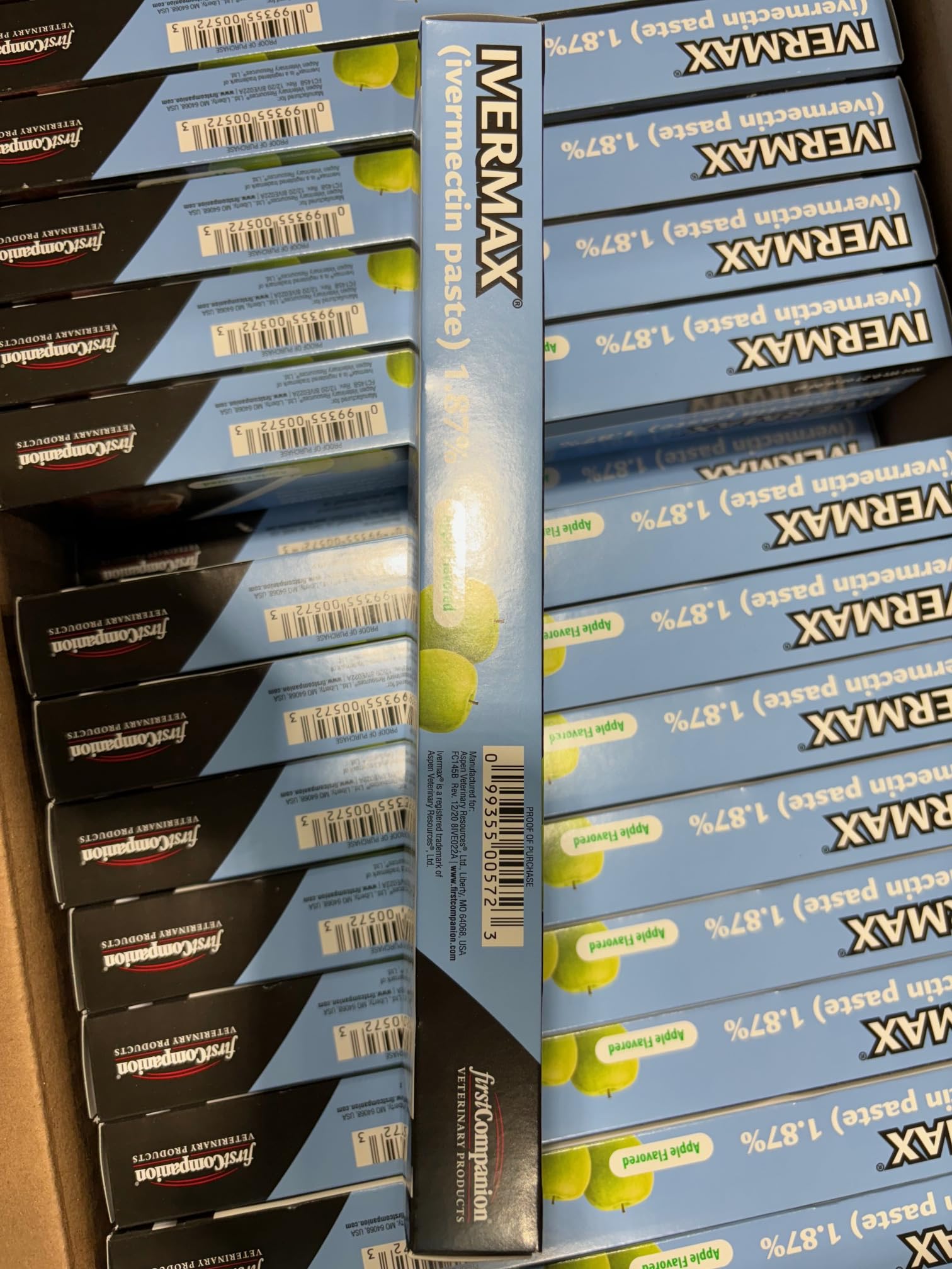 First Companion Ivermax (Ivermectin) Equine Paste 6.08 Gram 1 Pack, Blue