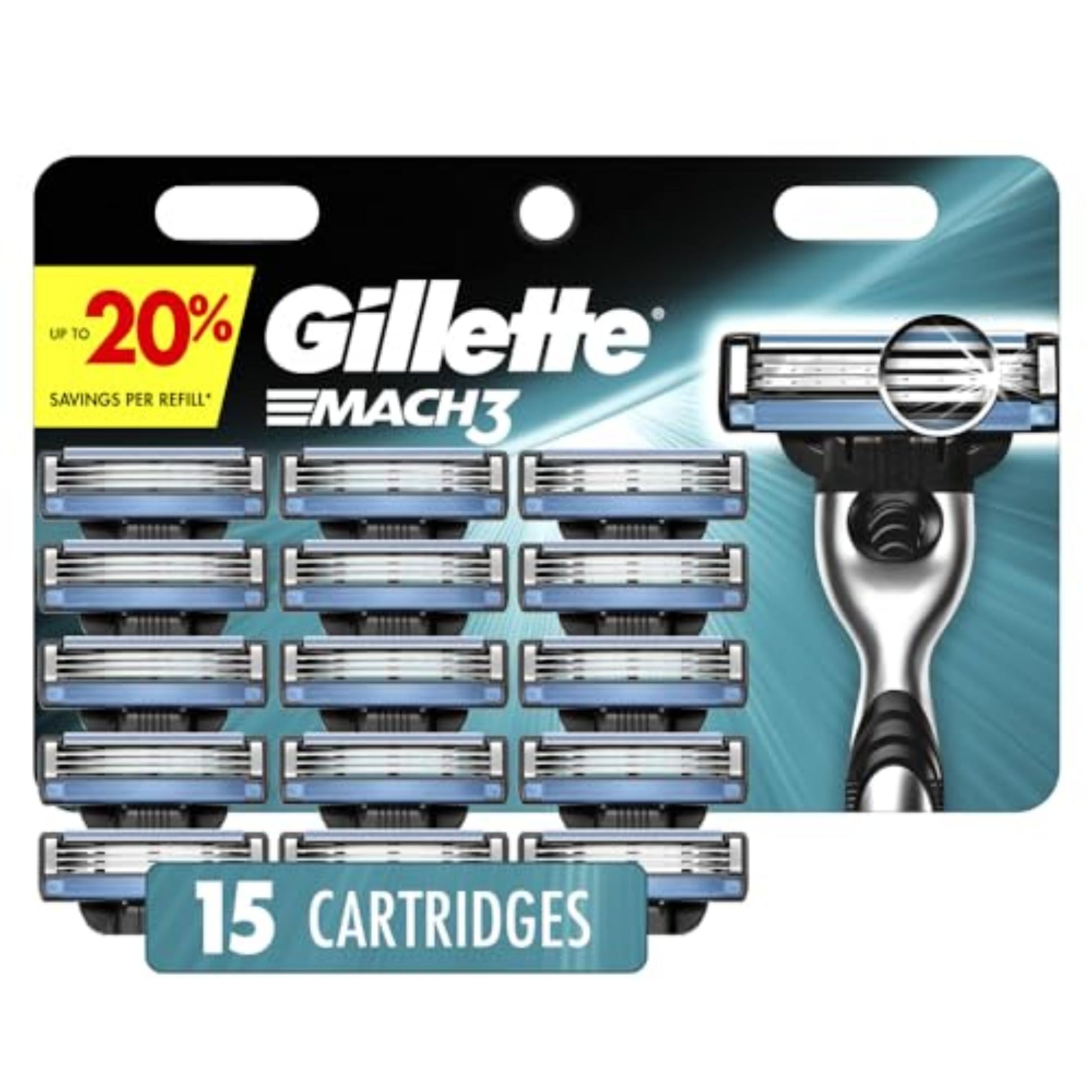 Mach3 Razor Refills for Men, 10 Razor Blade Refills