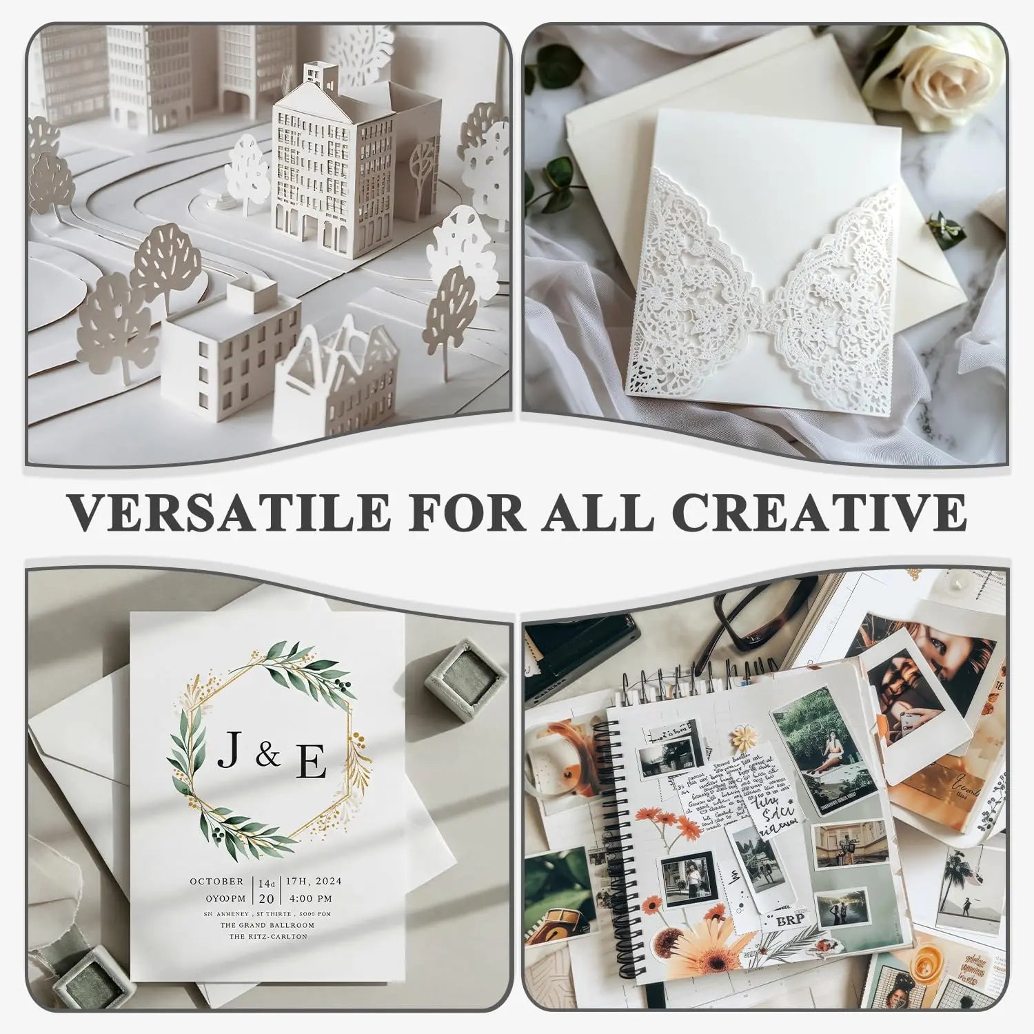 White Cardstock 8.5 x 11"Inch, 80lb Cardstock Paper, 30 Sheets Card Stock Paper 8.5 x 11 White, Heavy Thick Cardstocks Printer Papers for Invitations, Menus, Weddings, DIY Cards, Scrapbooking.