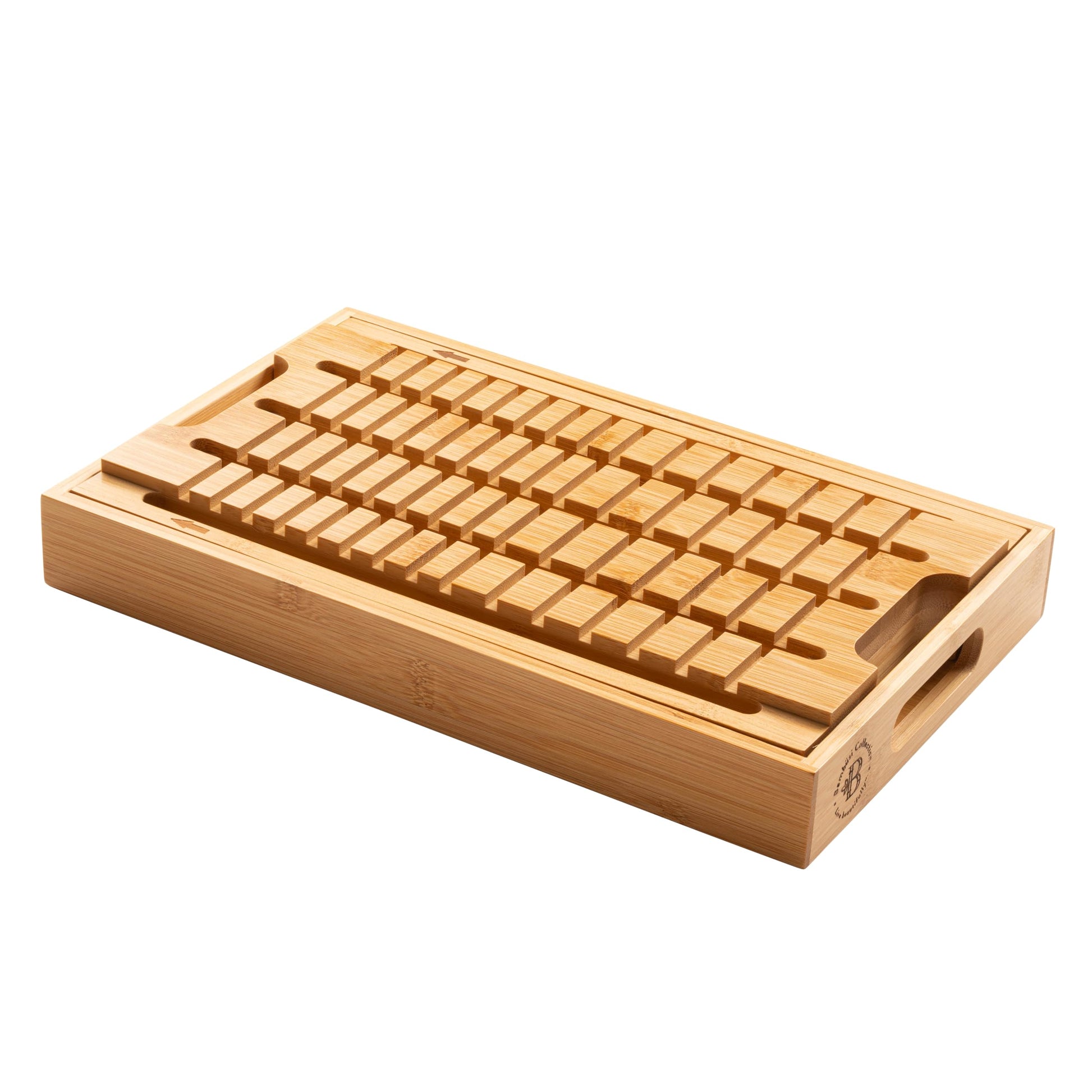 Bread Slicer for Homemade Bread - BAMBUSI New Upgrade Bamboo Bread Cutter with Adjustable Width, Foldable Compact Slicing Guide and Crumb Tray - Bread Cutter for Loaf, Cake, Bagels - Gift for Bakers