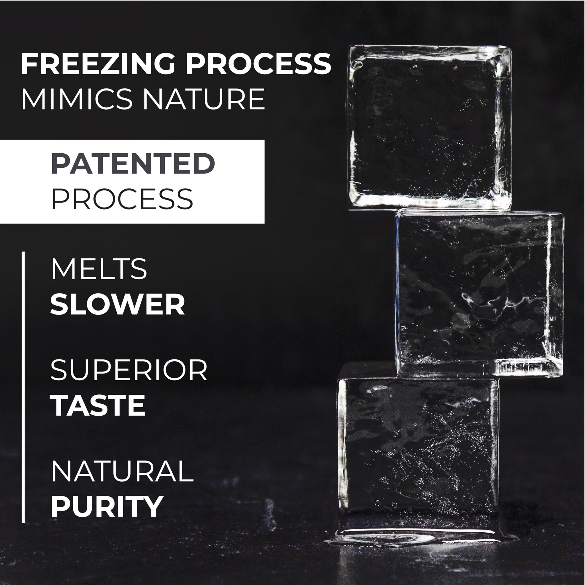 True Cubes Crystal Clear Ice Cube Maker, 4 Large 2"x2"x2" Ice Cubes for Cocktails and Drinks, Silicone Mold for Pure, Bartender-Quality Ice - Great for Hosting and Entertaining, Whiskey Gifts for Men