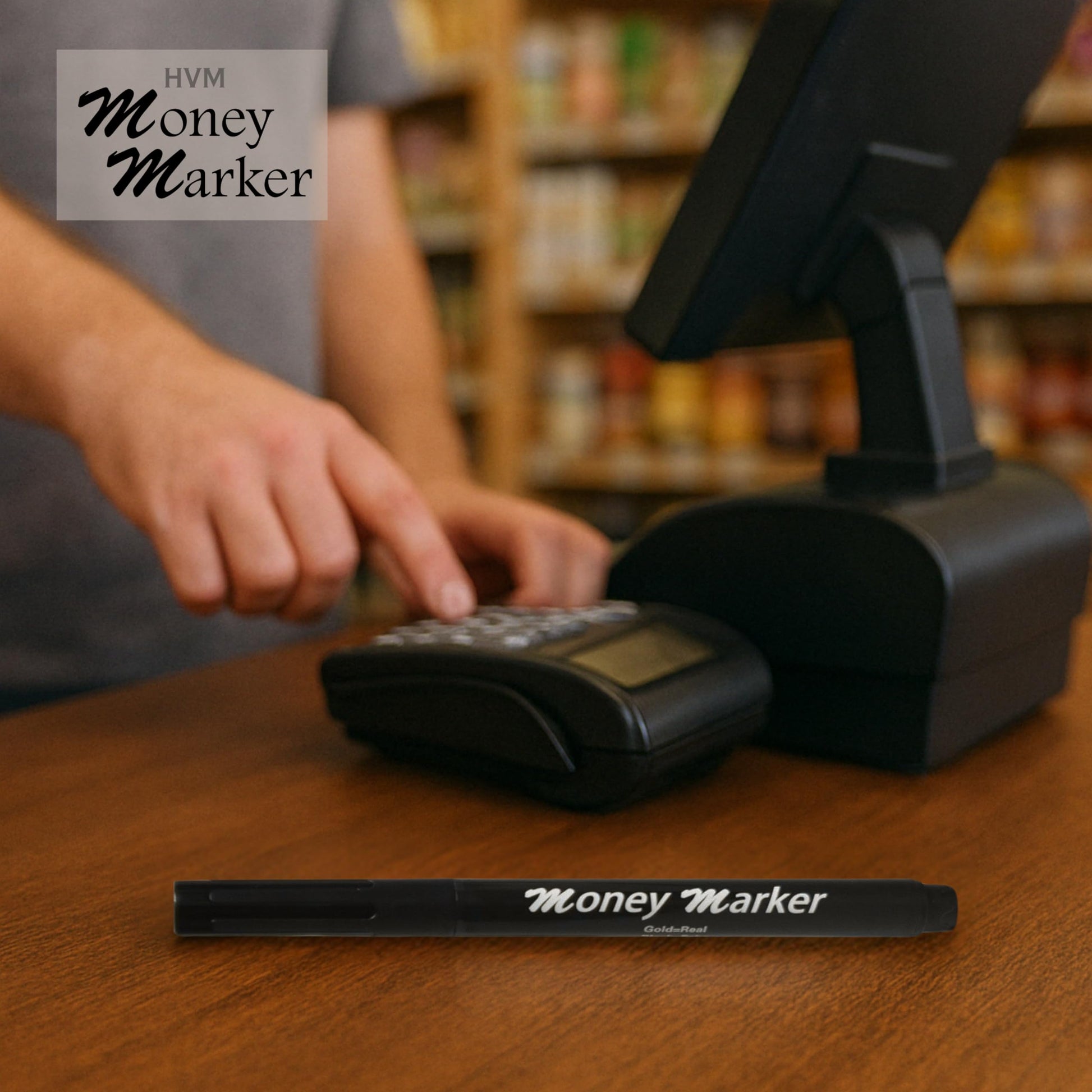 HVM Counterfeit Money Detector Pen (2 Counterfeit Pens) - Money Marker Bill Detector Pen with Upgraded Chisel Tip - Detect Fake Bills, Universal False Currency Checker Pack
