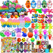 117 Pack Party Favors Toy Assortment Bundle for Kids,Birthday Bag Fillers Stocking Stuffers,Carnival Prizes School Classroom Rewards Treasure Box Toys Pinata Stuffers Goodie Bags Bulk Toys