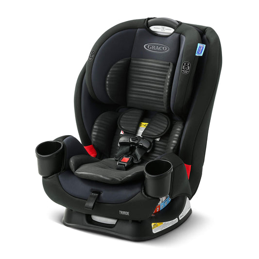 Graco TriRide 3-in-1 Reclining Car Seat, Clybourne - Rear & Forward Facing Car Seat, Highback Booster, Adjustable Headrest