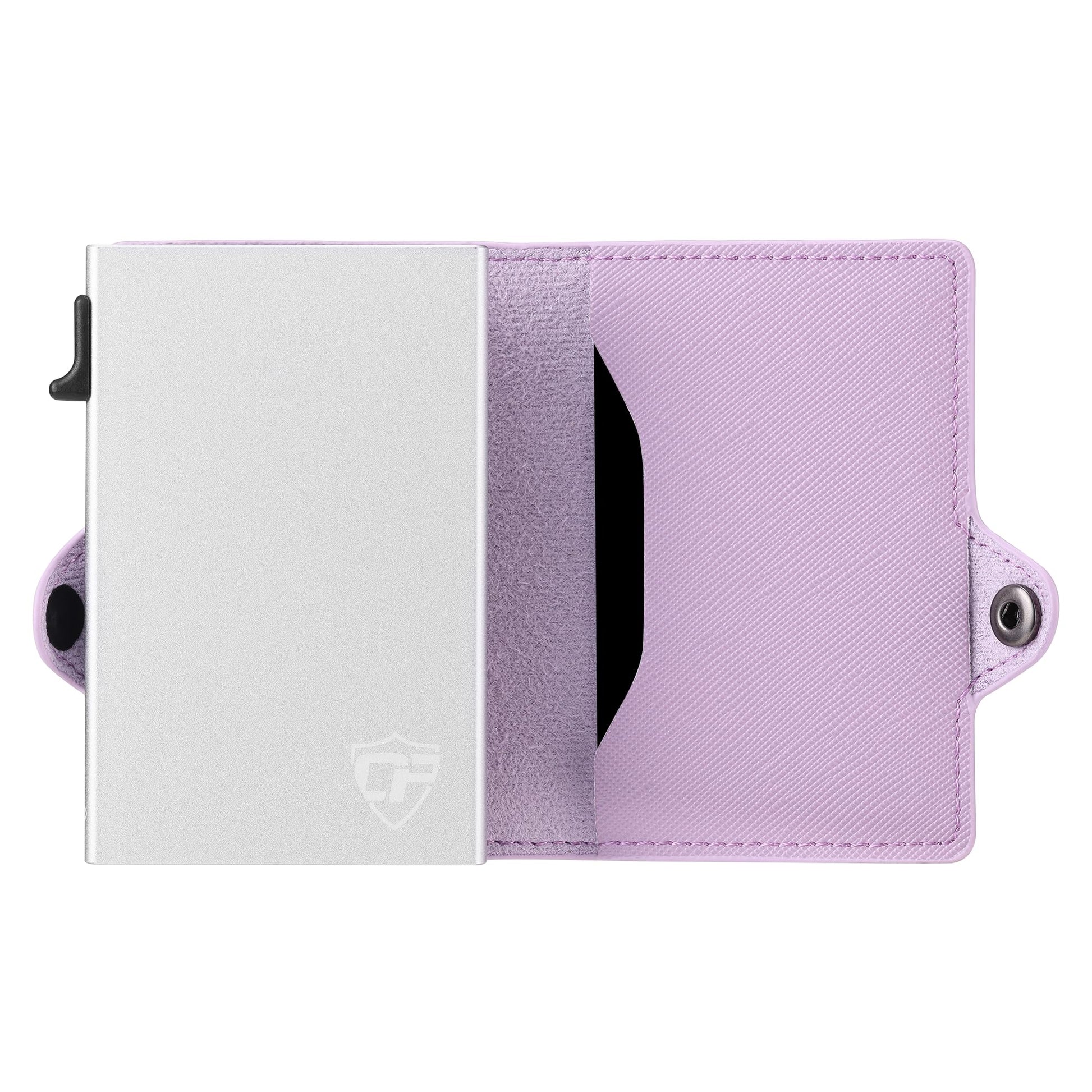 Conceal Plus Small RFID Wallet Women, Slim Compact Travel RFID Blocking Credit Card Holder Womens Wallet, Smart Pop Up RFID Minimalist Card Case, Capacity 6-10 Cards Plus Cash & ID