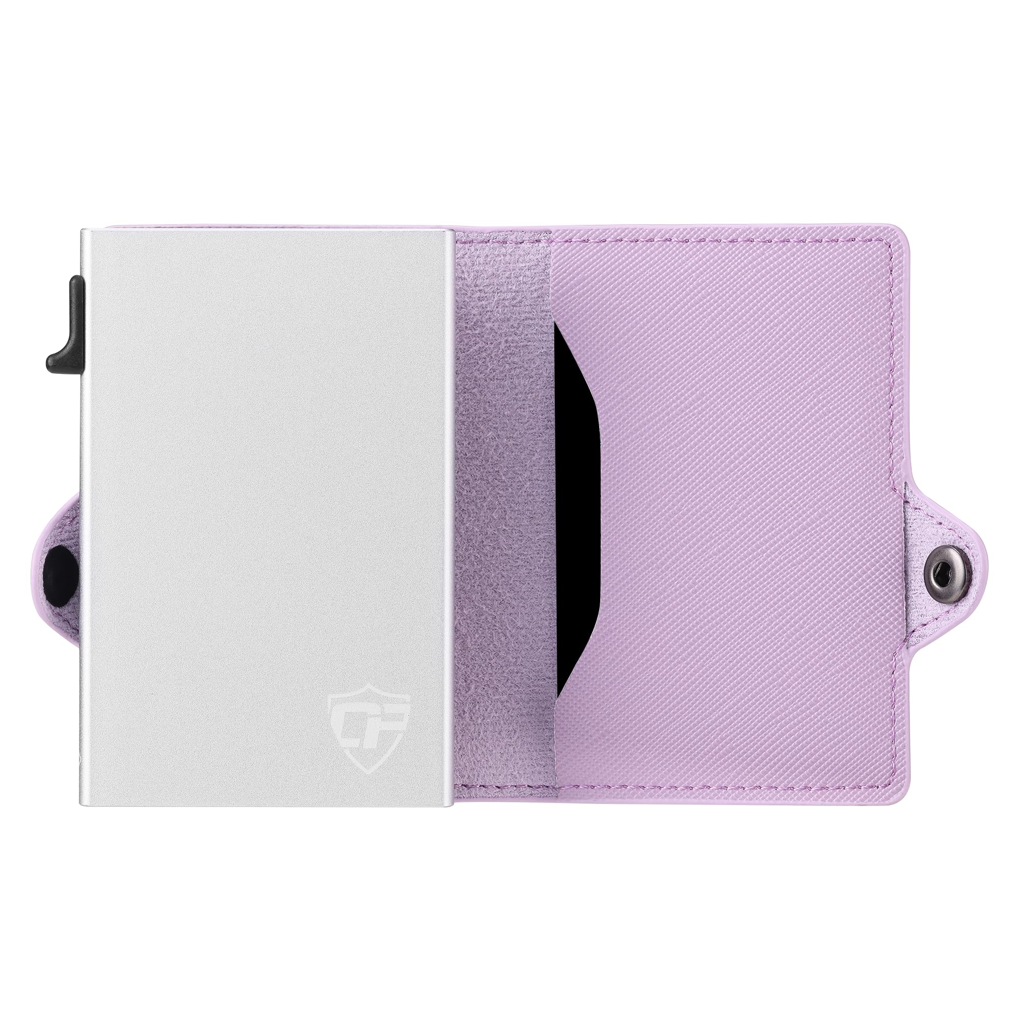 Conceal Plus Small RFID Wallet Women, Slim Compact Travel RFID Blocking Credit Card Holder Womens Wallet, Smart Pop Up RFID Minimalist Card Case, Capacity 6-10 Cards Plus Cash & ID