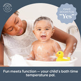 Dreambaby Duck Baby Bath Thermometer - Instant Read Digital Thermometer for Water and Room Temperature - Floating Baby Bath Toy - Newborn Must-Have