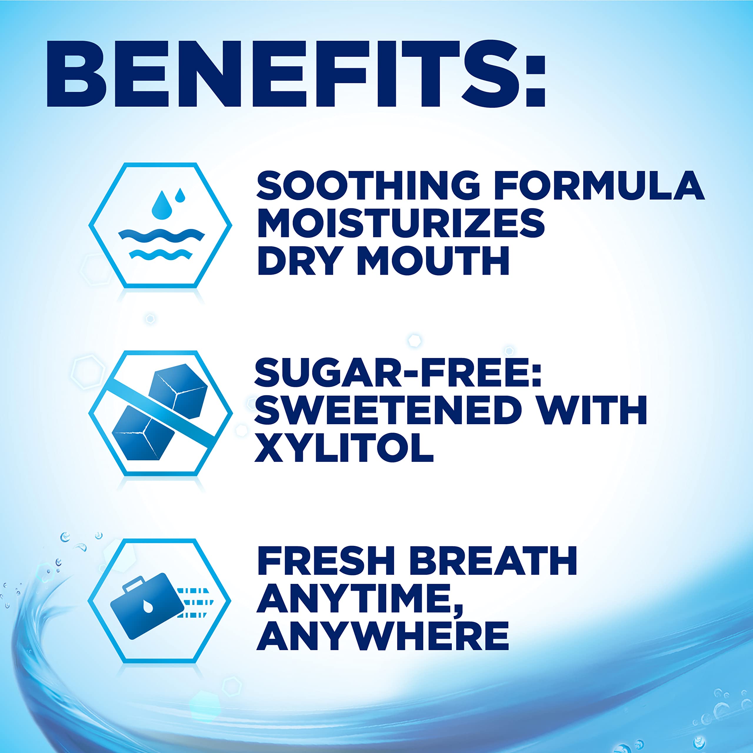 biotène Dry Mouth Lozenges for Dry Mouth and Fresh Breath, Dry Mouth Relief and Breath Freshener, Refreshing Mint - 27 Count (Pack of 3)