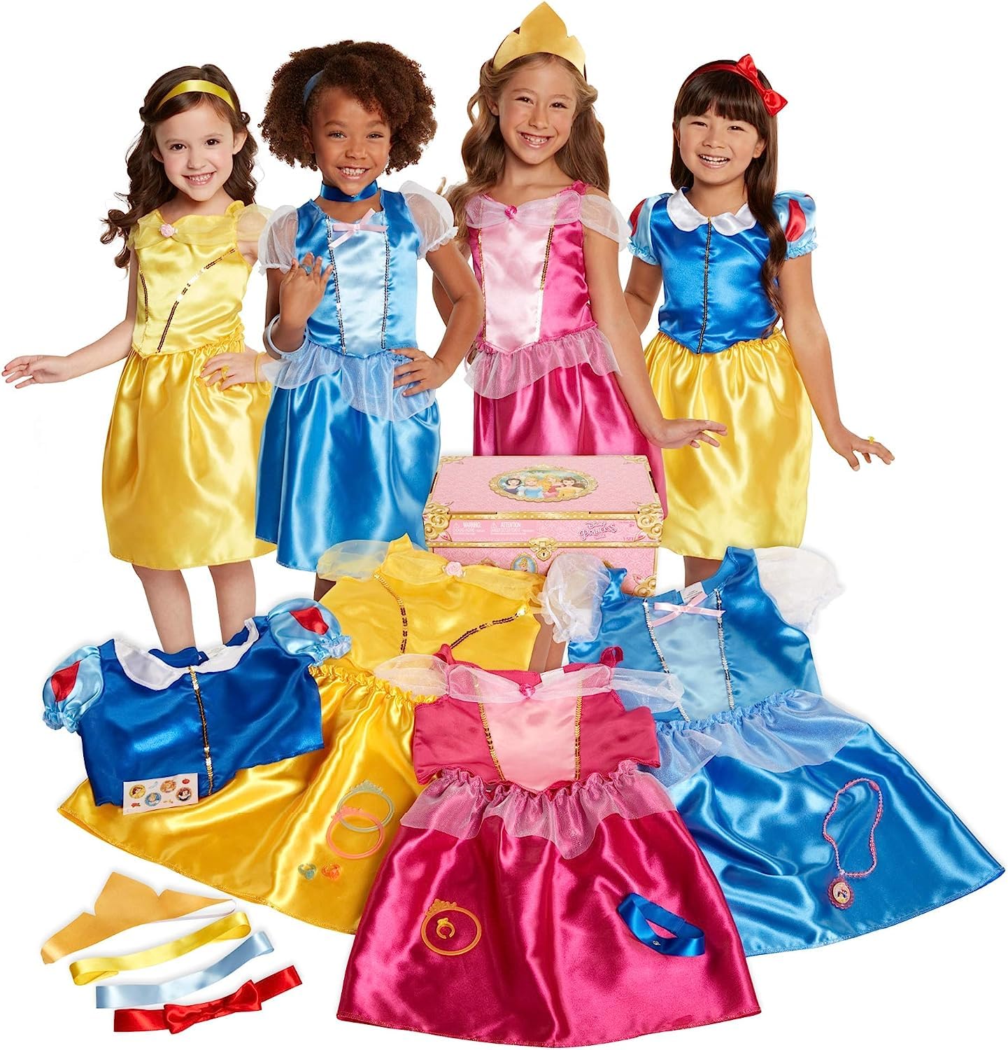 Disney Princess Dress Up Trunk Deluxe 21 Piece Officially Licensed [ Exclusive]
