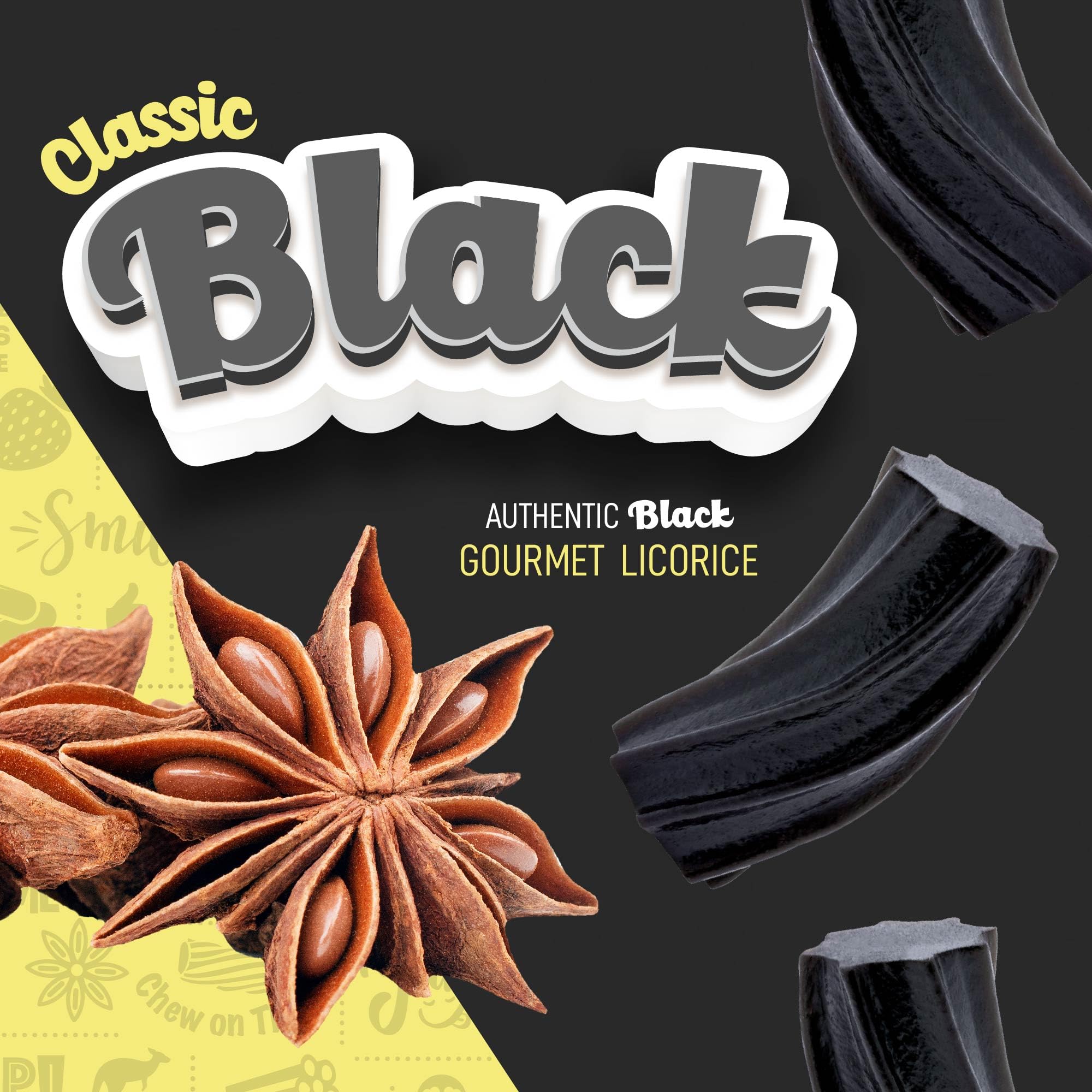 Wiley Wallaby Licorice 24 Ounce Classic Gourmet Soft & Chewy Australian Black Licorice Candy Twists, 1 Pack