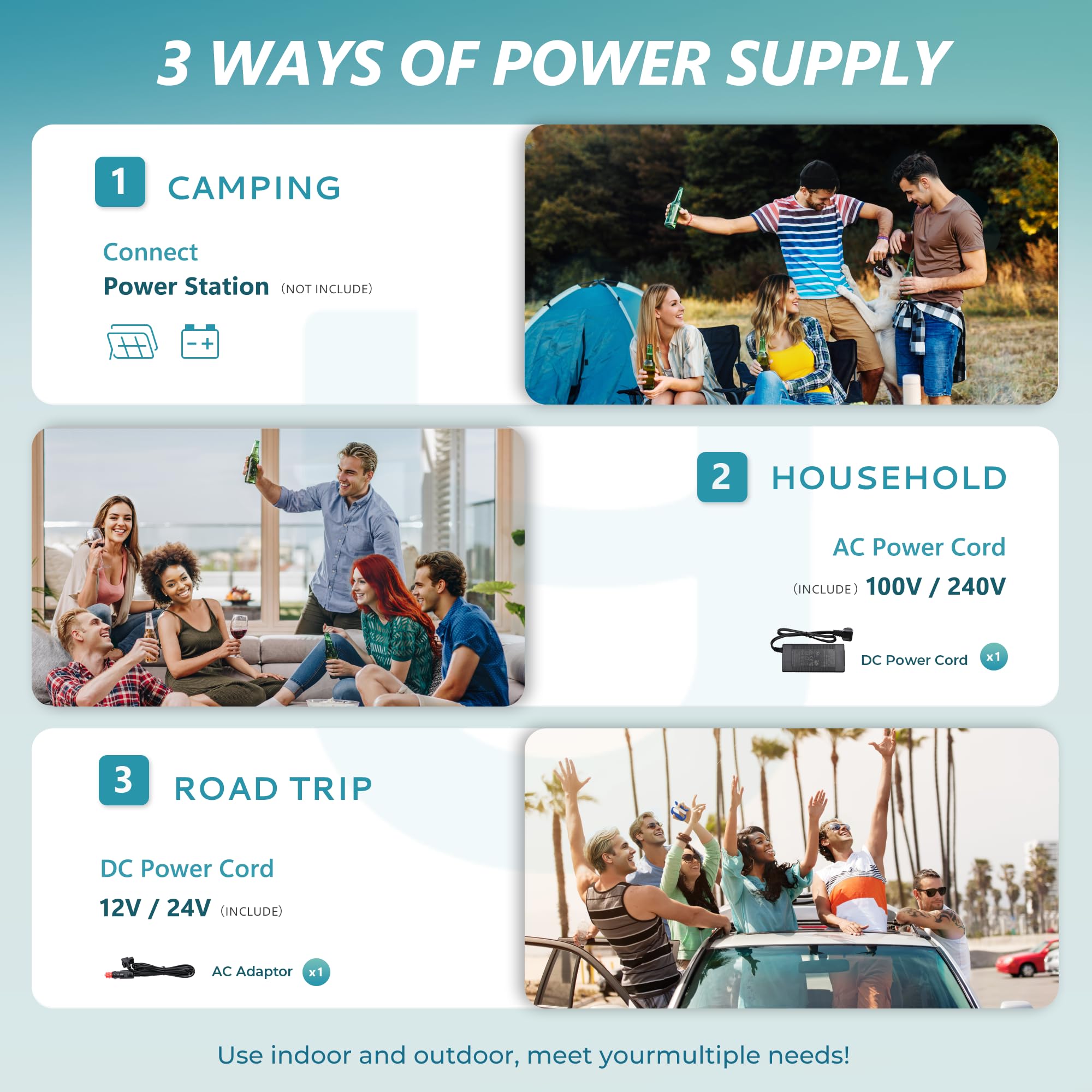 EUHOMY 12 Volt Refrigerator, 19QT(18L) Compressor Electric Cooler APP Control, Car Fridge -4℉~68℉, Portable Refrigerator 12/24V DC 100-240V AC, Portable Freezer for Camping, Travel, Boat