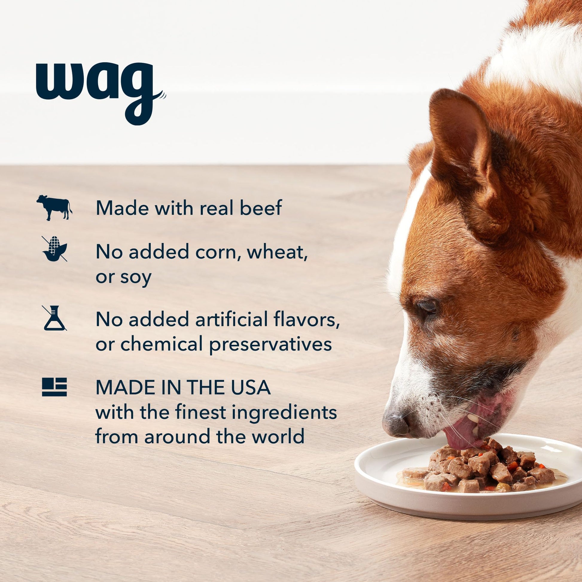 Amazon Brand - Wag Stew Canned Dog Food, Beef & Vegetable Recipe, 13.2 oz Can (Pack of 12)