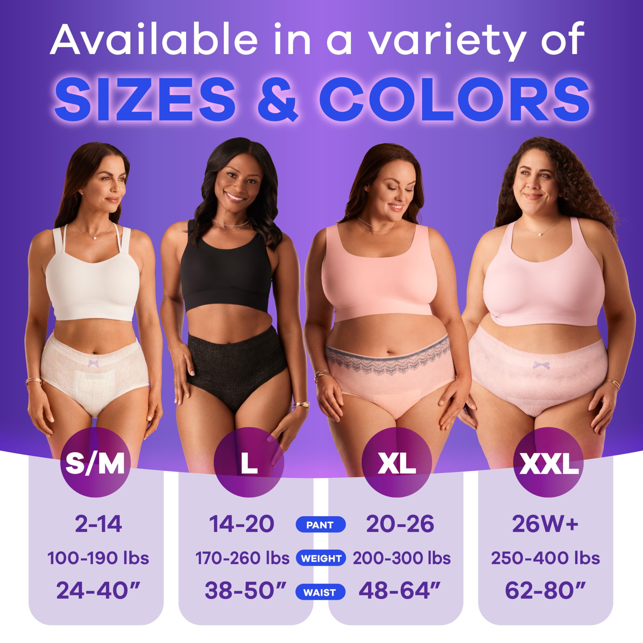 Always Discreet Adult Incontinence Underwear for Women and Postpartum Underwear, Small/Medium, Up to 100% Bladder Leak Protection, 32 Count