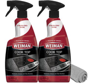Weiman Cooktop Cleaner for Daily Use (2 Pack) Streak Free, Residue Free, Non-Abrasive Formula - 22 Ounce